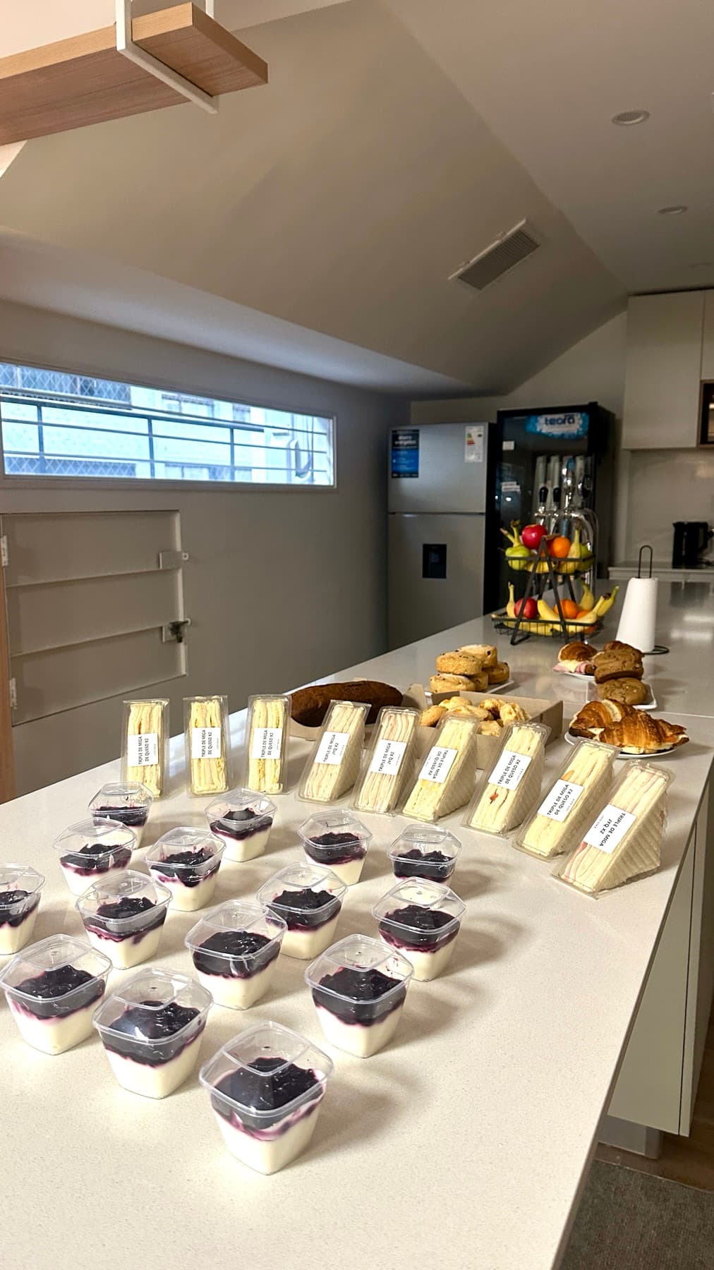Desayunos preparados por el equipo de Yafu