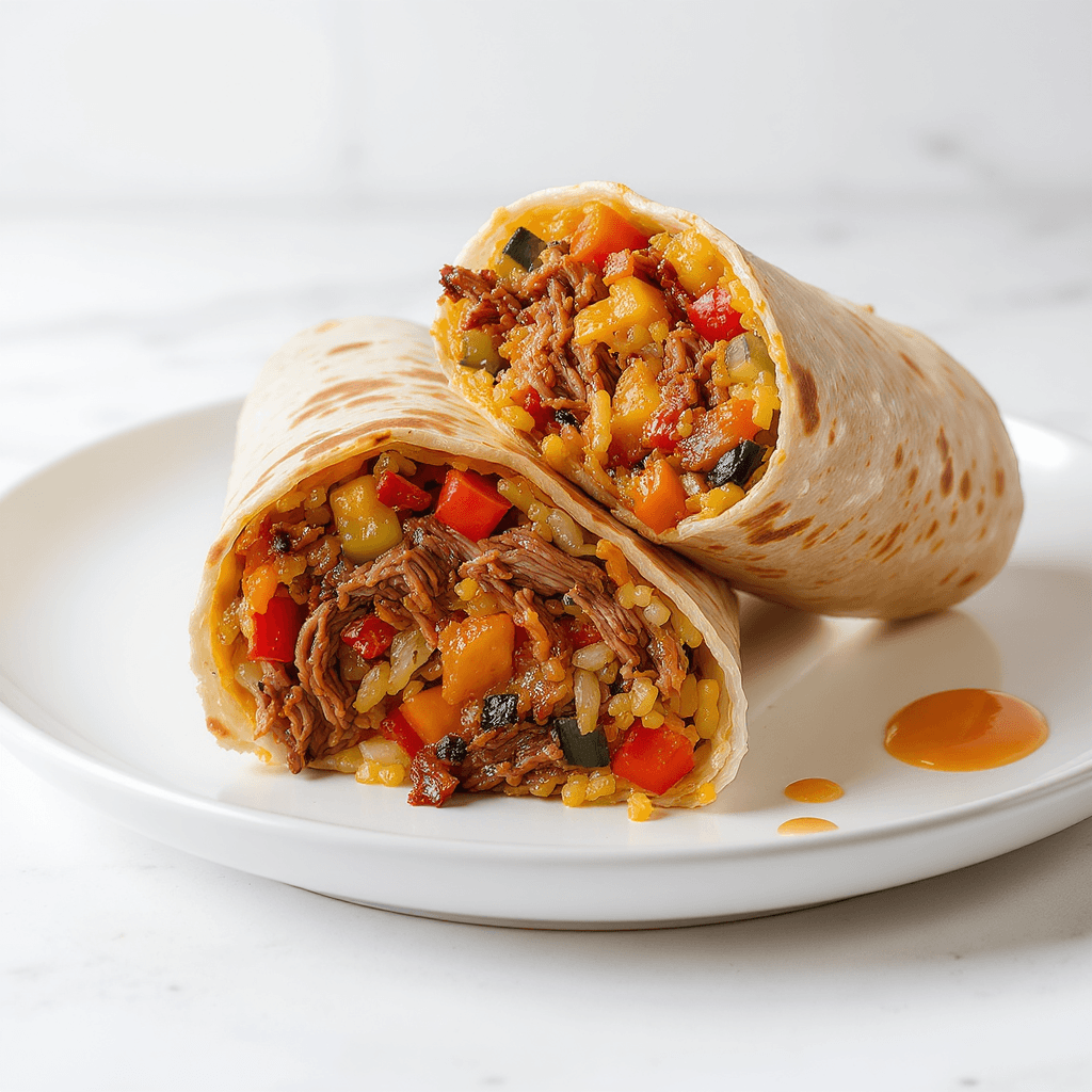 Burrito de cerdo (bondiola desmenuzada)